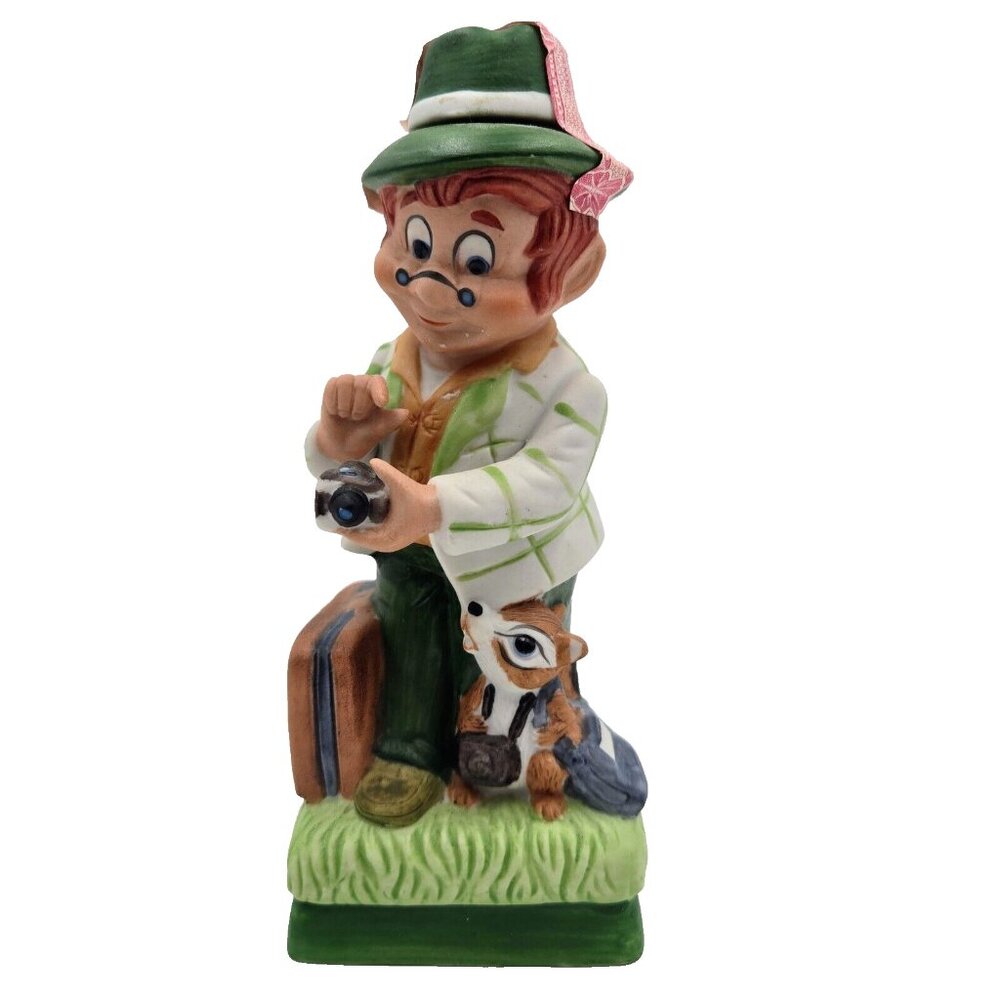 Mr. Lucky Leprechaun Hoffman Decanter Mr. Tourist 1980 Distilling Empty Read